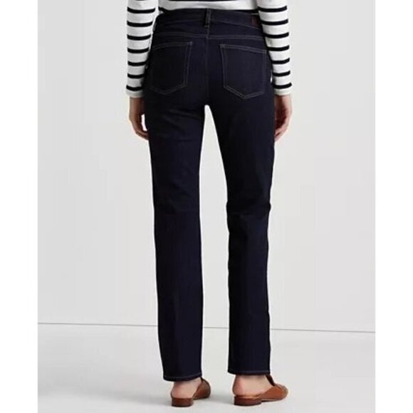 NWOT Ralph Lauren Dark Wash Classic Straight Leg Jeans 2 - Picture 3 of 7